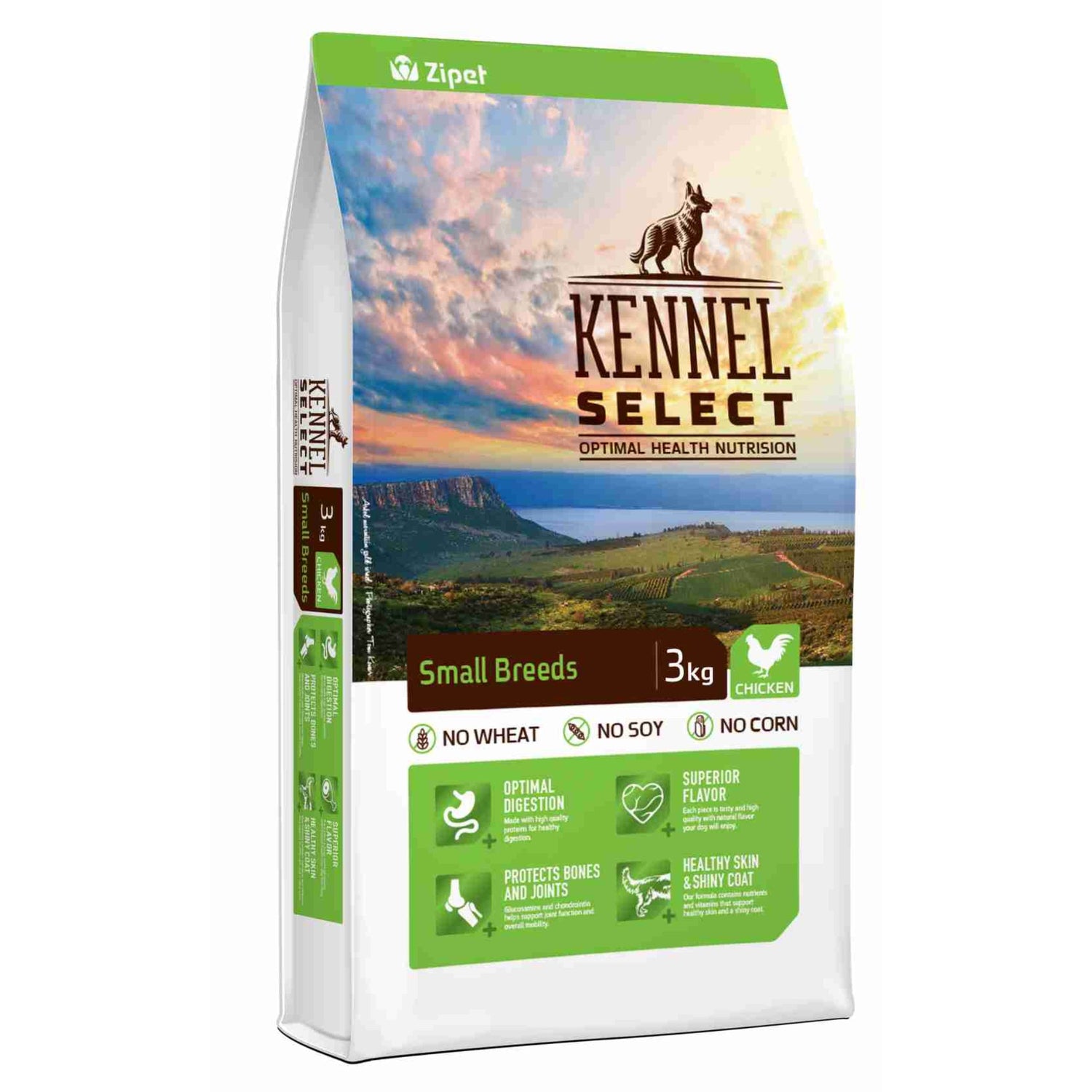 מזון כלבים קאנל סלקט בוגר גזע קטן - עוף