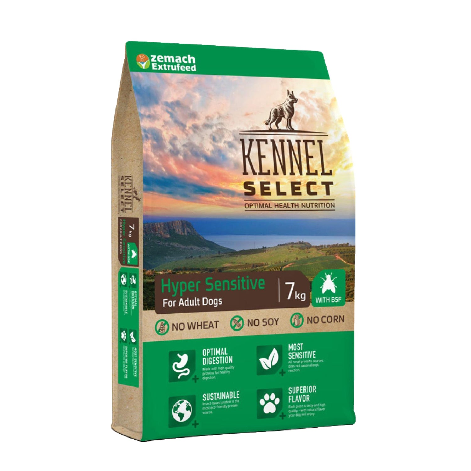 מזון כלבים קאנל סלקט בוגר - הייפר סנסיטיב B.S.F