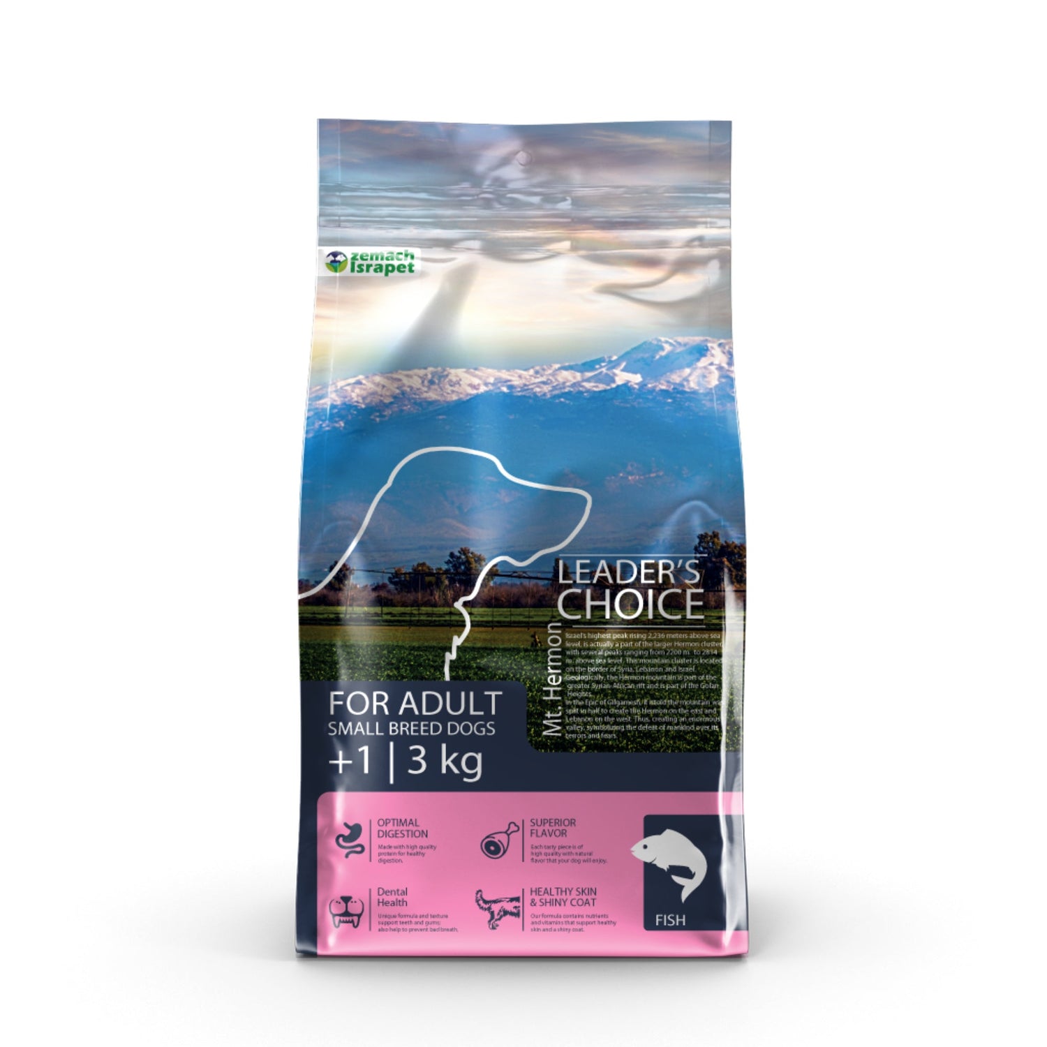 מזון כלבים לידרס צ'ויס בוגר גזע קטן - דגים