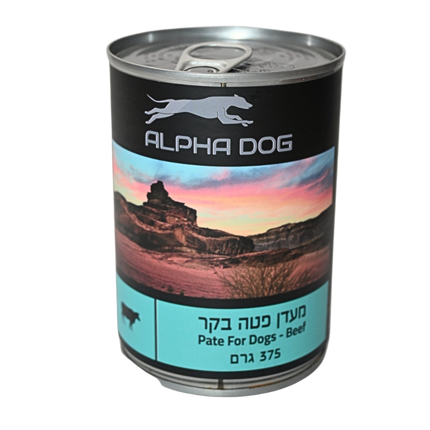 מזון כלבים רטוב אלפא דוג פטה - בקר - 375 גרם