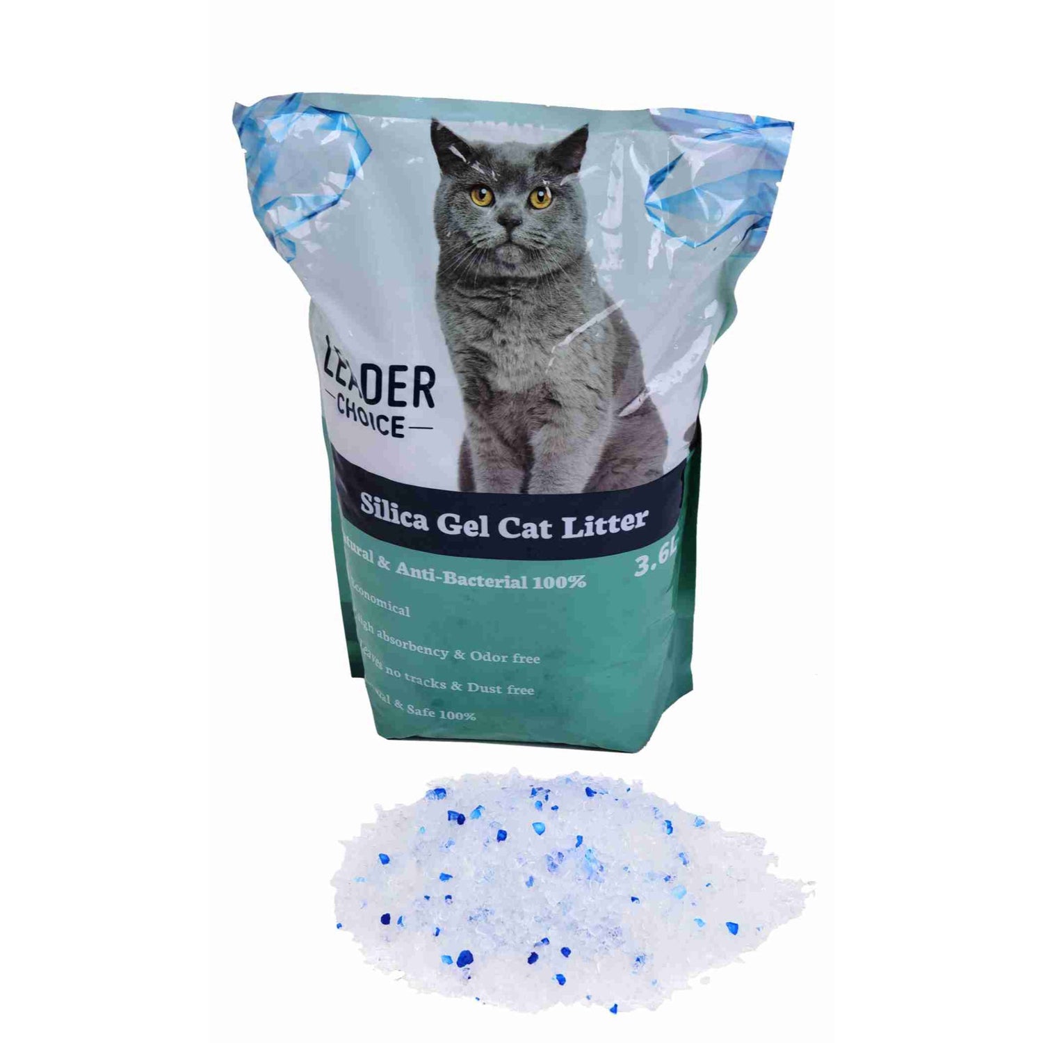 חול חתולים קריסטל לידרס צ'וייס 3.6 ליטר