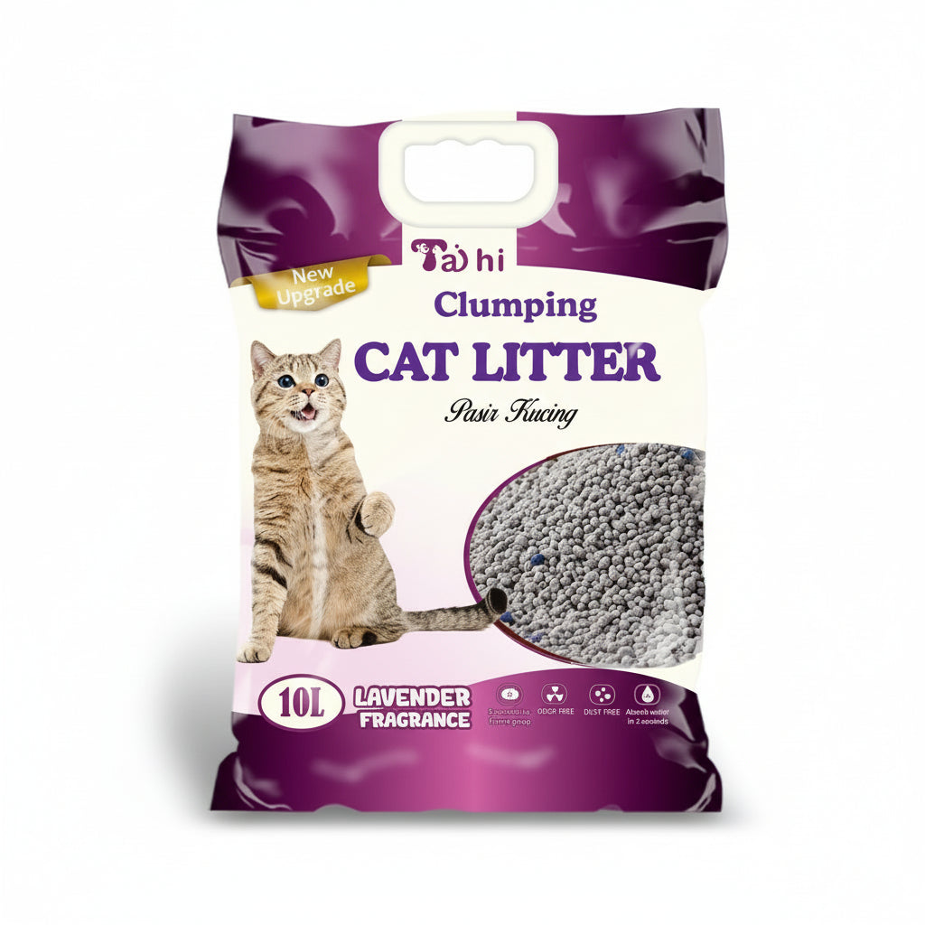 חול חתולים מתגבש טאג'-היי לבנדר 10 ליטר