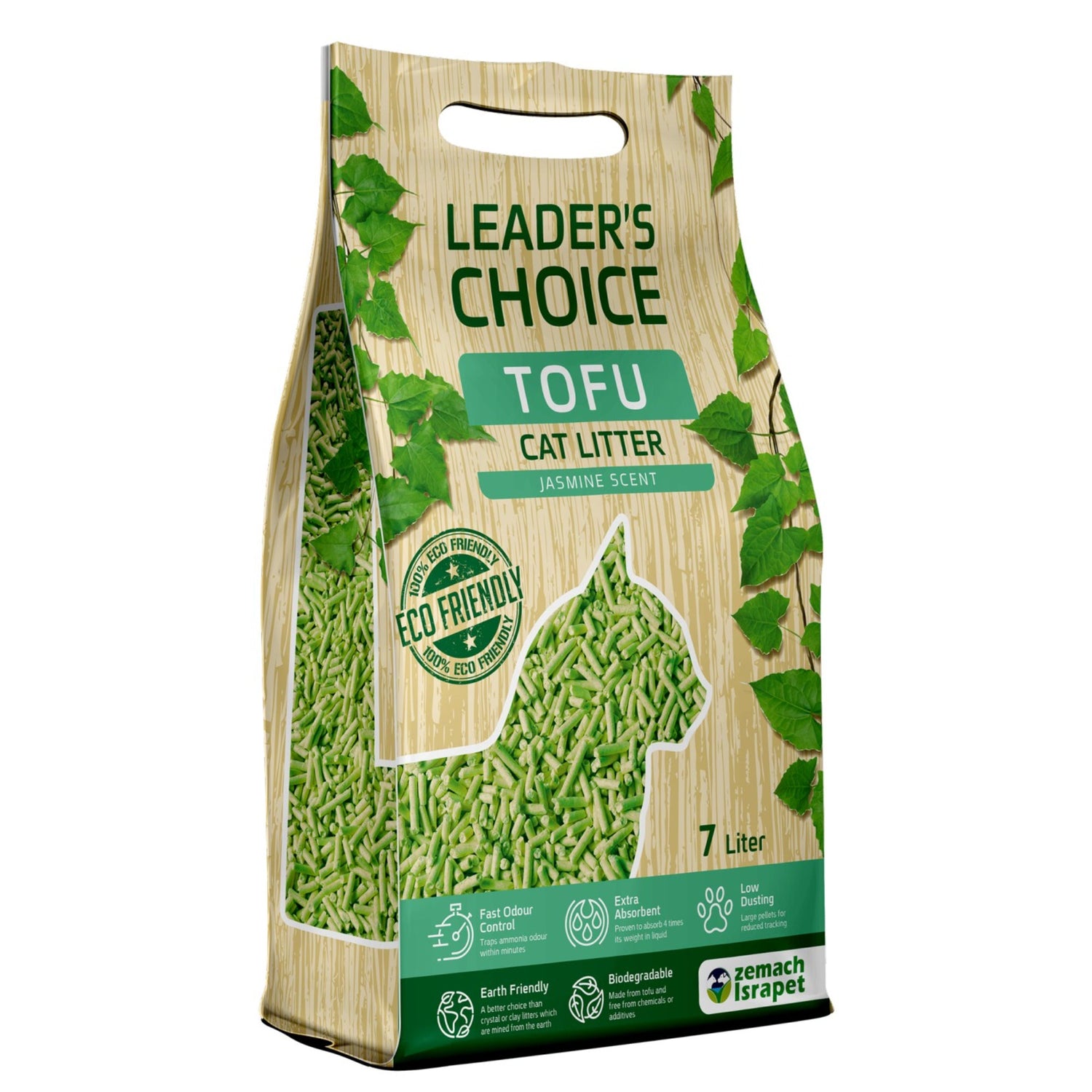 חול חתולים טופו לידרס צ'וייס תה ירוק 7 ליטר