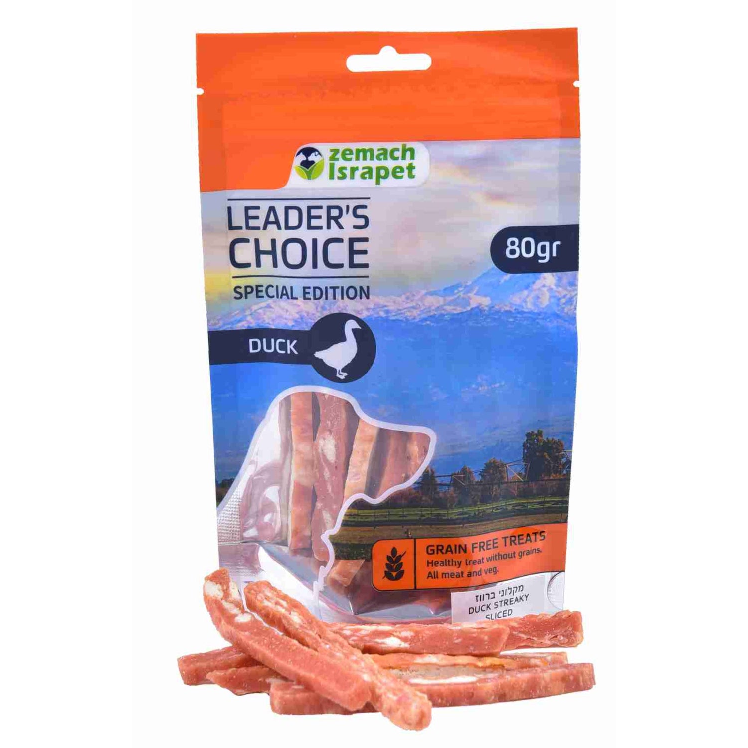 חטיף כלבים לידרס צ'וייס מקלוני ברווז 80 גרם