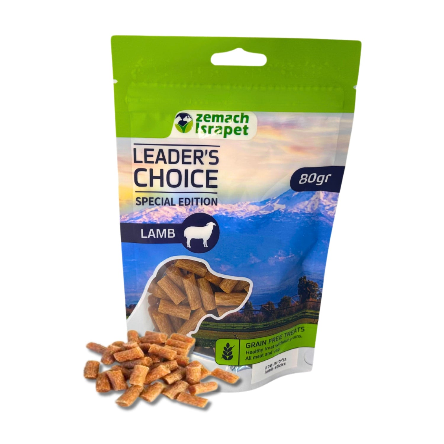 חטיף כלבים לידרס צ'וייס גליליות טלה 80 גרם