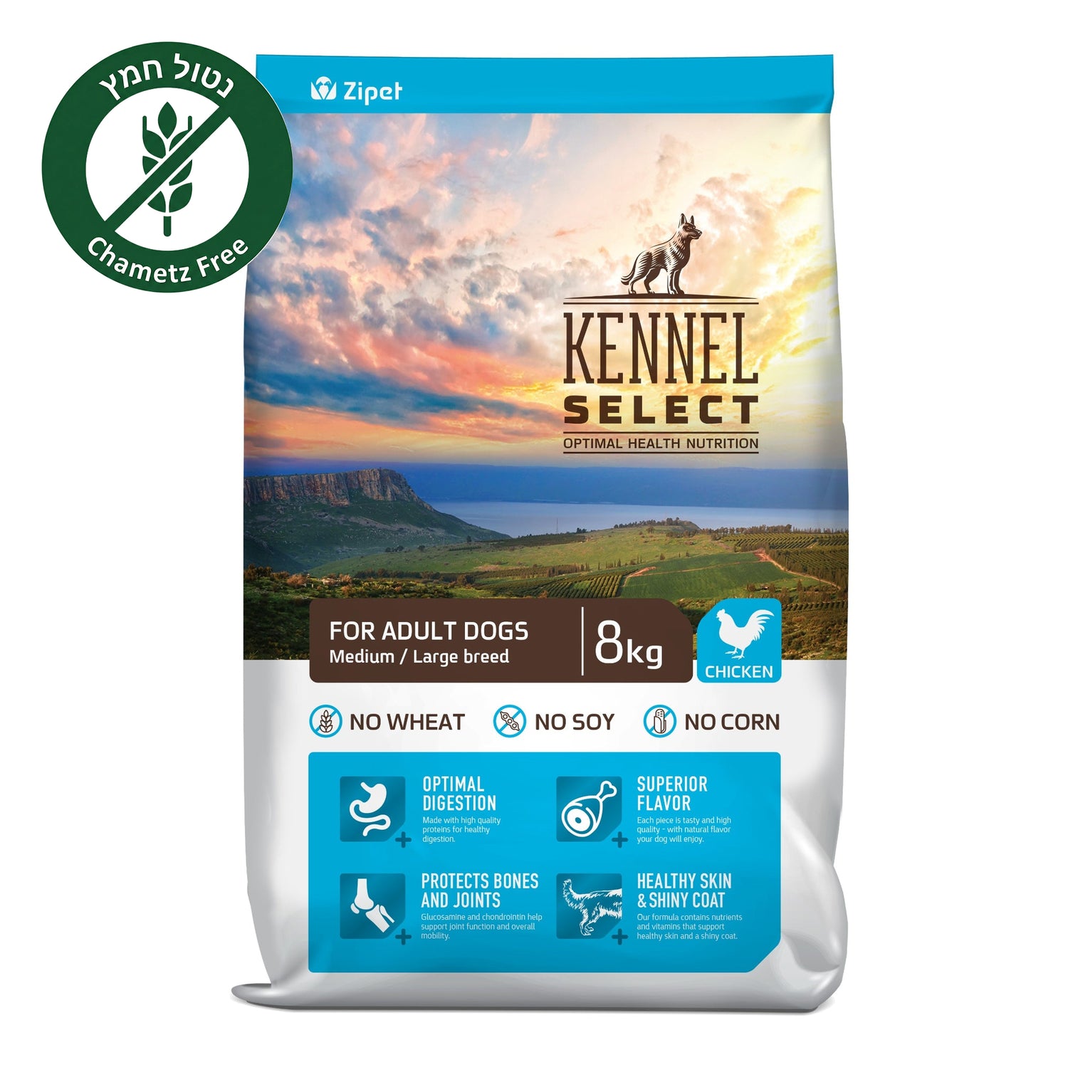 מזון כלבים נטול חמץ קאנל סלקט בוגר - עוף