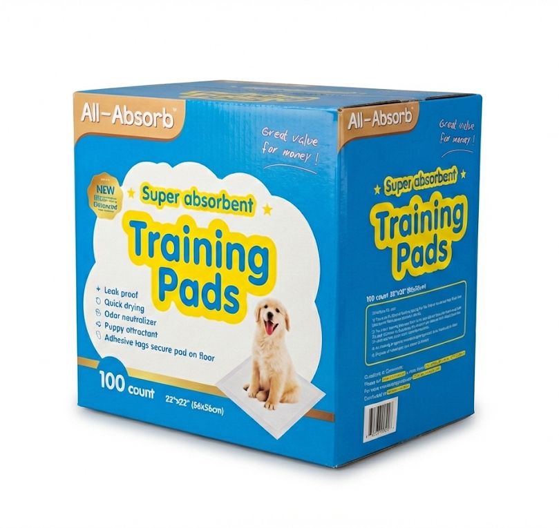 פדים לאימון גורים 56x56 - מארז 100 יח'