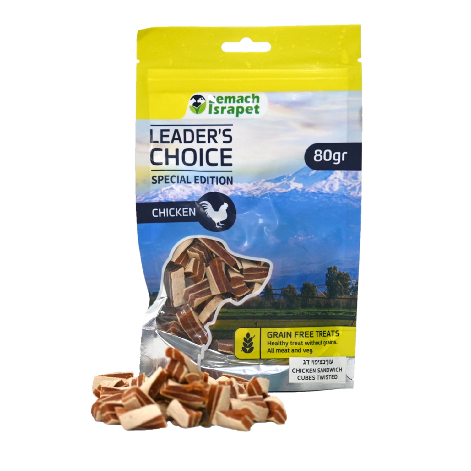 חטיף כלבים לידרס צ'וייס עוף בציפוי דג 80 גרם